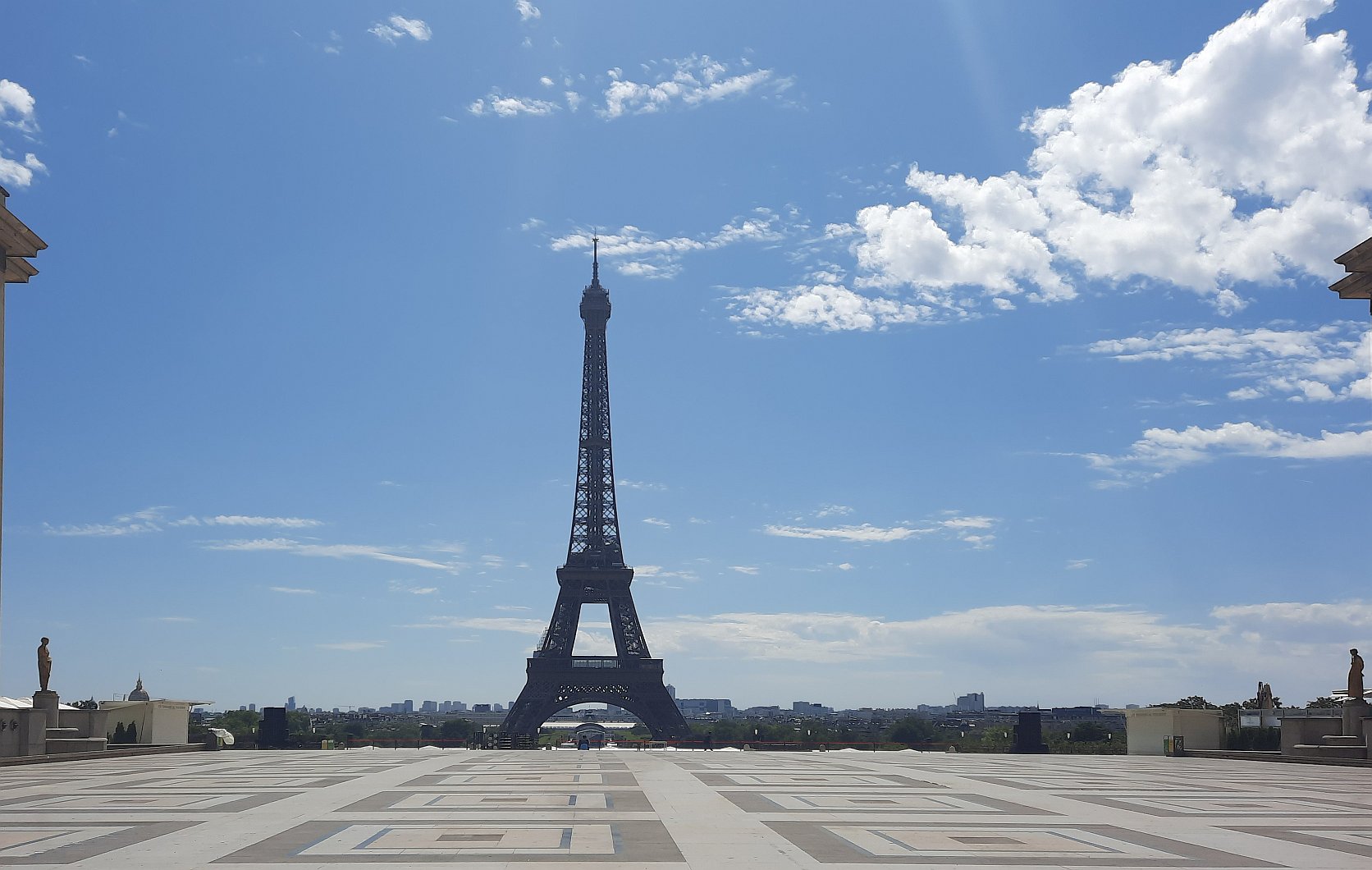 Pohled na Eiffelovu věž z Trocadéra