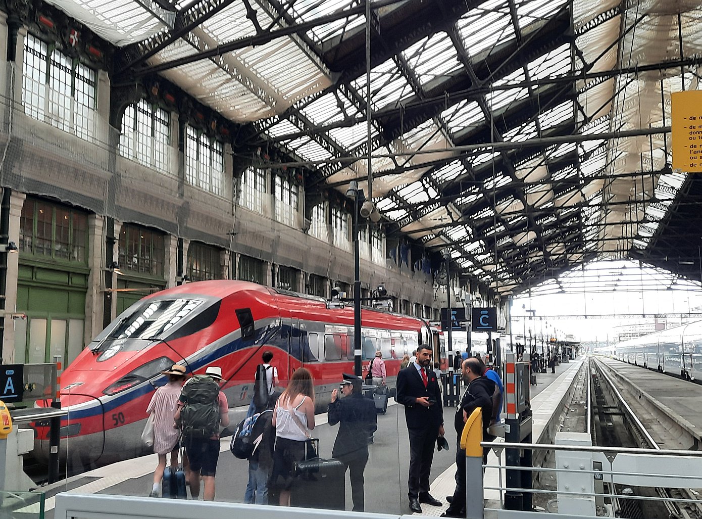 Frecciarossa na Gare de Lyon