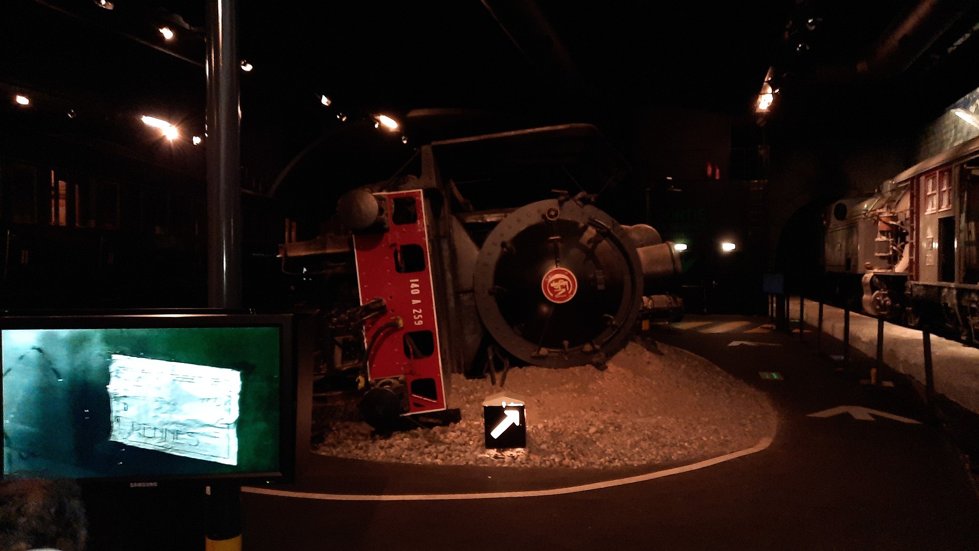 Partie fotografií z prvního pavilonu muzea Cité du Train