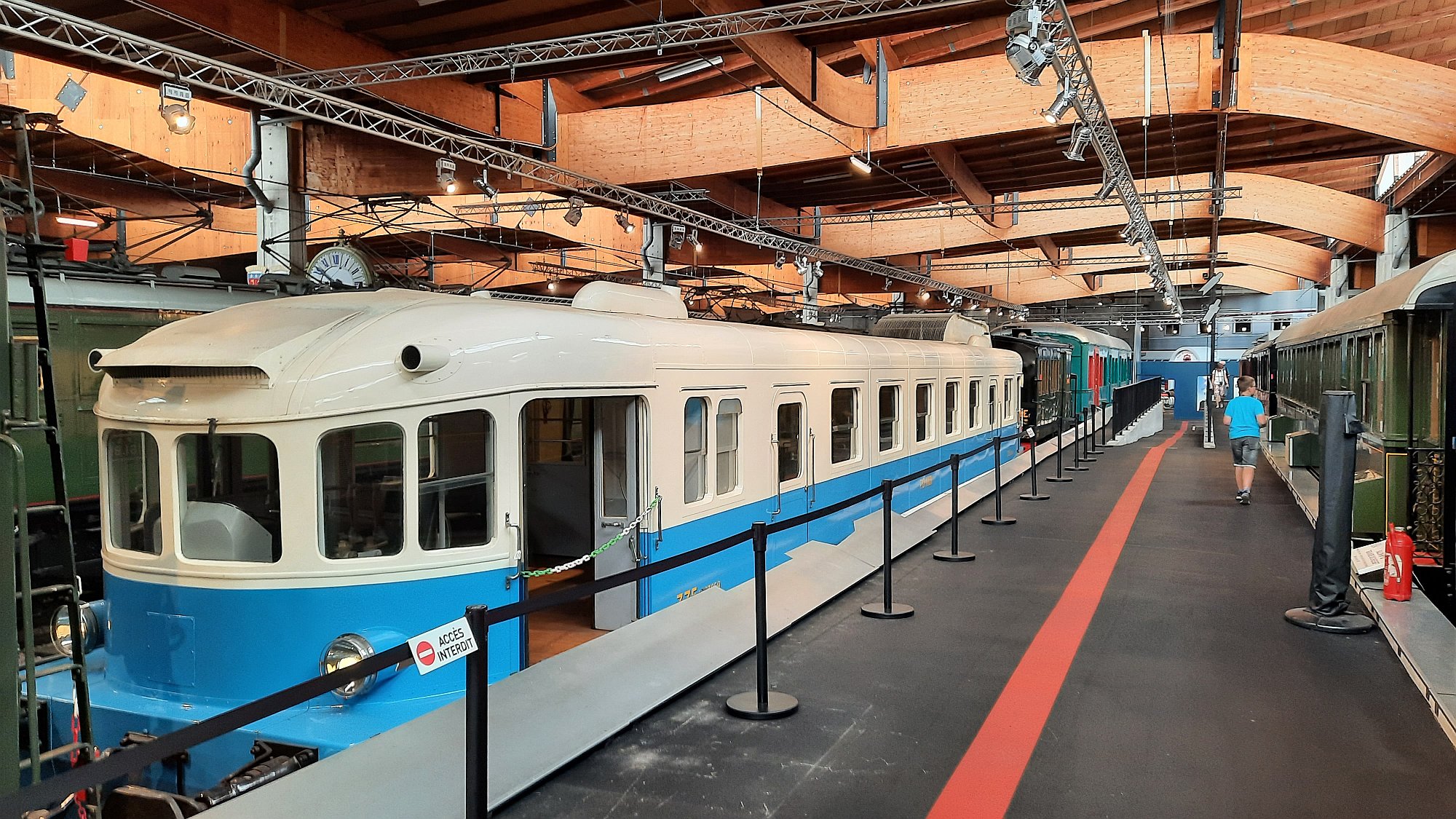 Partie fotografií z druhého pavilonu muzea Cité du Train
