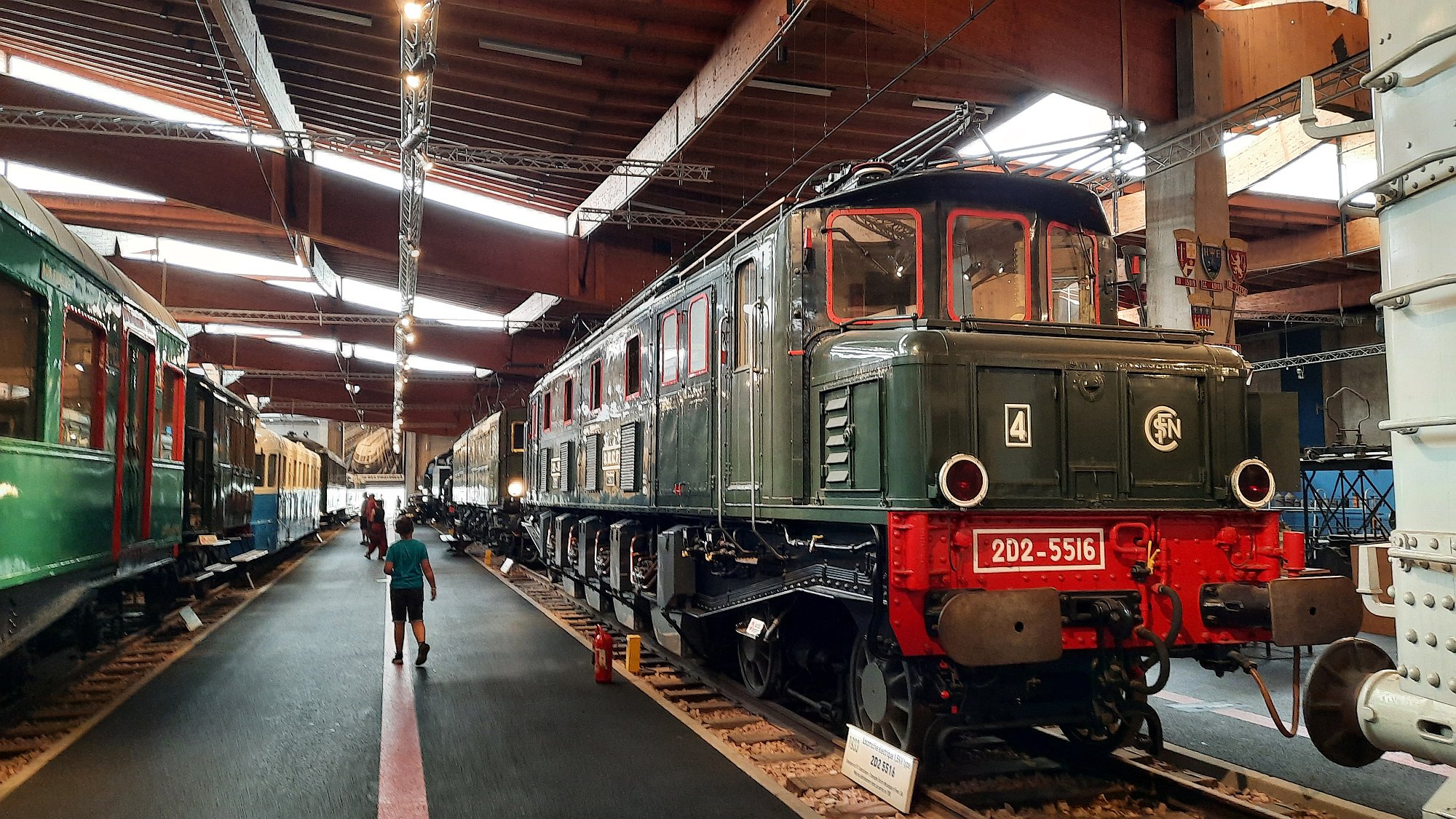 Partie fotografií z druhého pavilonu muzea Cité du Train