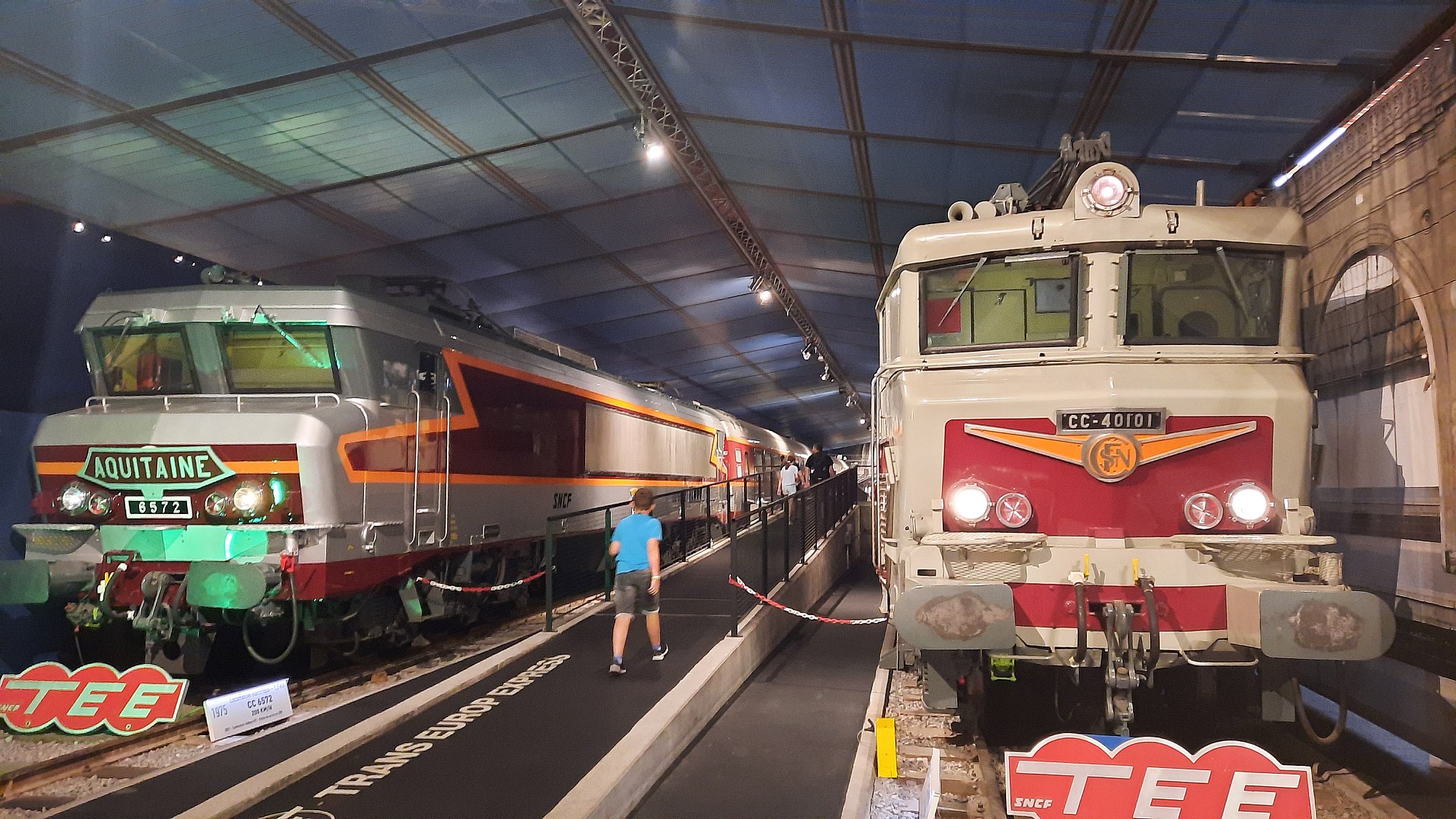 Partie fotografií z druhého pavilonu muzea Cité du Train