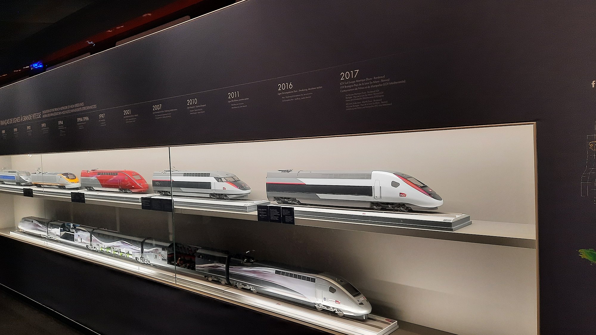 Partie fotografií z druhého pavilonu muzea Cité du Train