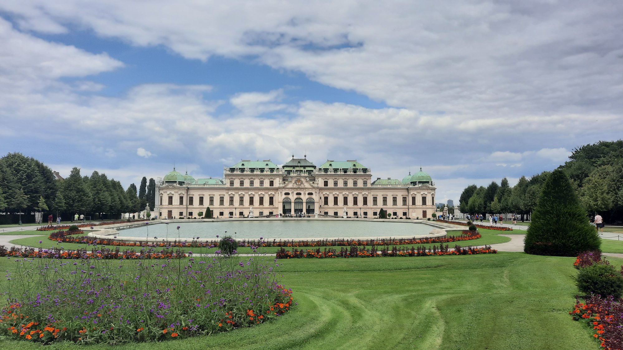 Záběr na Galerii Belvedere (Schloss Belvedere - Oberes Belvedere)
