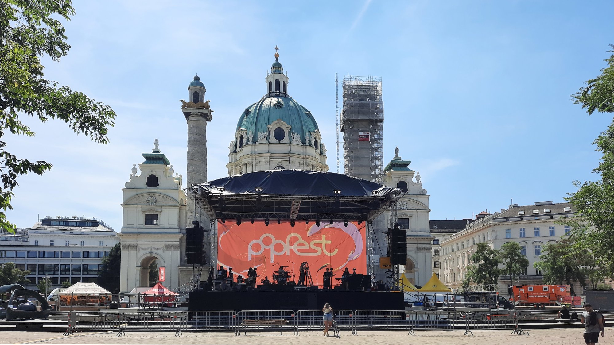POPFEST na Karlsplatz před Karlskirche