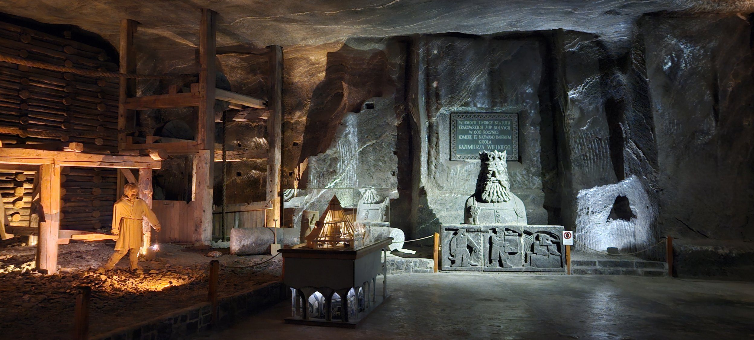 Wieliczka - solný důl - komora krola Kazimierza Wielkiego