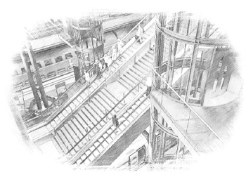 Vnitřní prostory Berlin Hbf