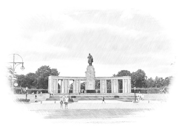 Sowjetisches Ehrenmal im Tiergarten - Sovětský památník