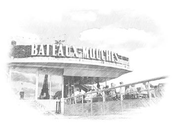 Fotografie z lodi Bateaux-Mouches
