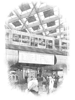 Interiér nádražní budovy Den Haag Centraal