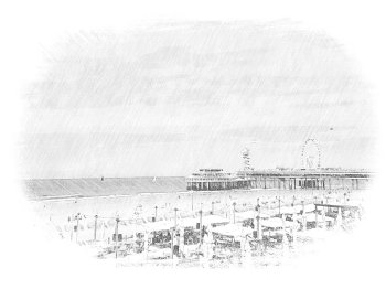 Pláže Scheveningen a molo