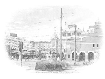 Den Haag poblíž hotelu Kurhaus