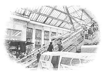 Gare du Nord - schodiště do Hall2