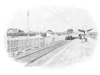 Jędrzejów - příjezd IC 5330 Kormoran