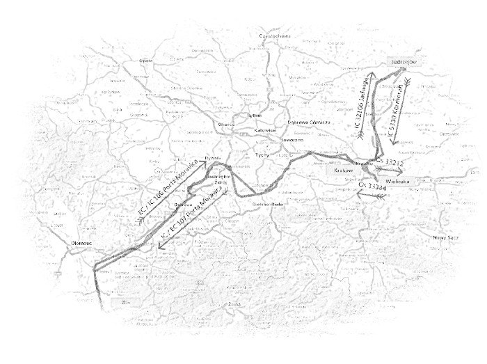 Cestovní mapa celého výletu, zdroj: Mapy.cz